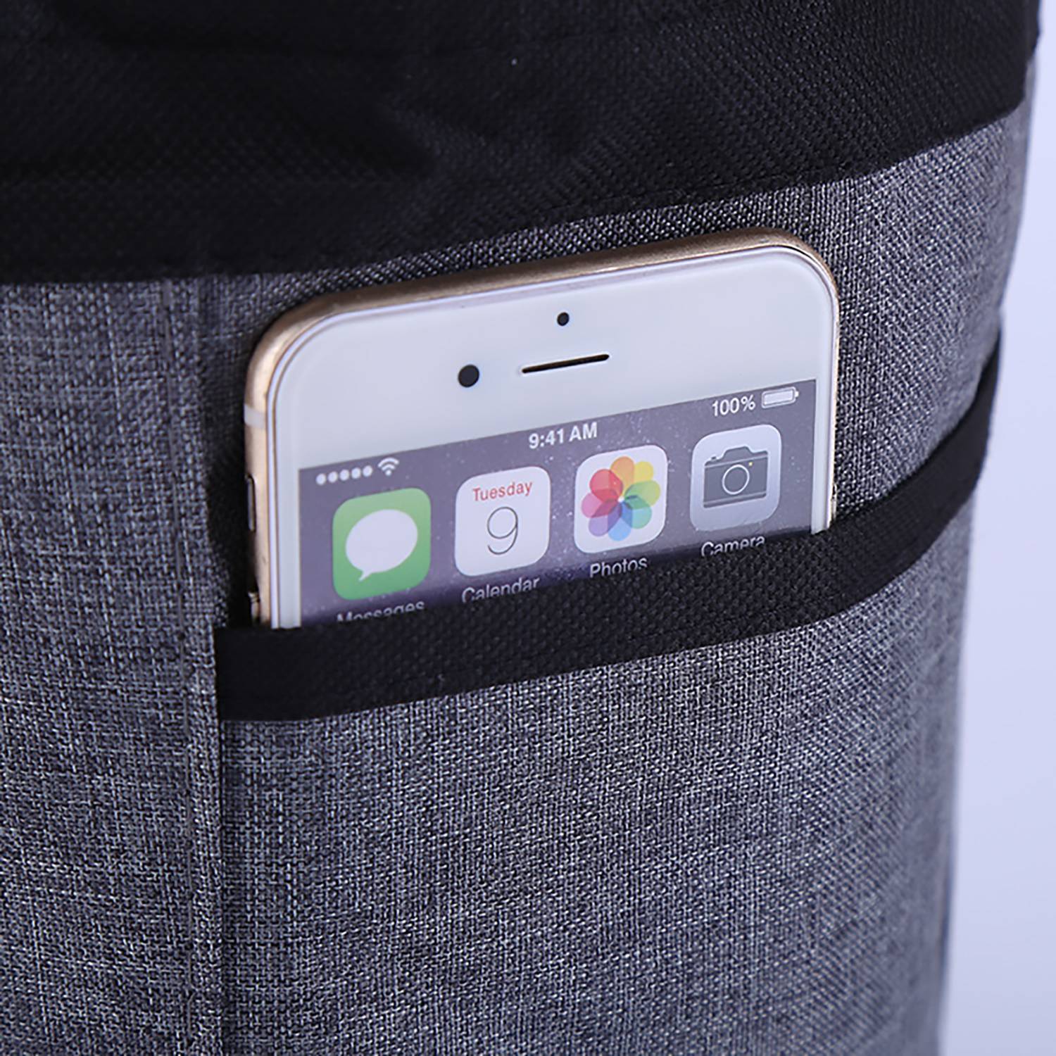 Insulated cylindrical hand-held thermal bag 2