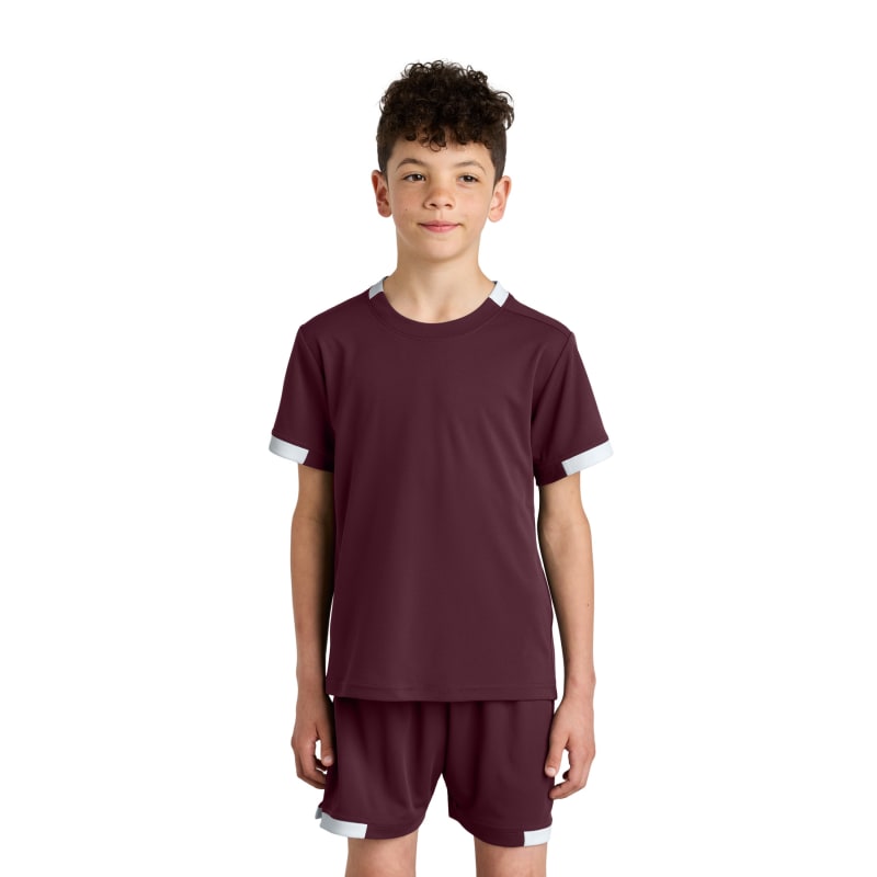 Sport-Tek Youth Club Short Sleeve Crew 61