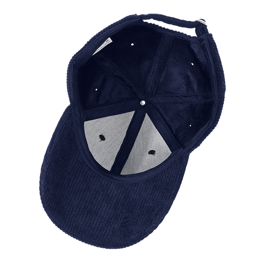 Stock Corduroy 6-Panel Structured Cap w/ Metal Buckle 4