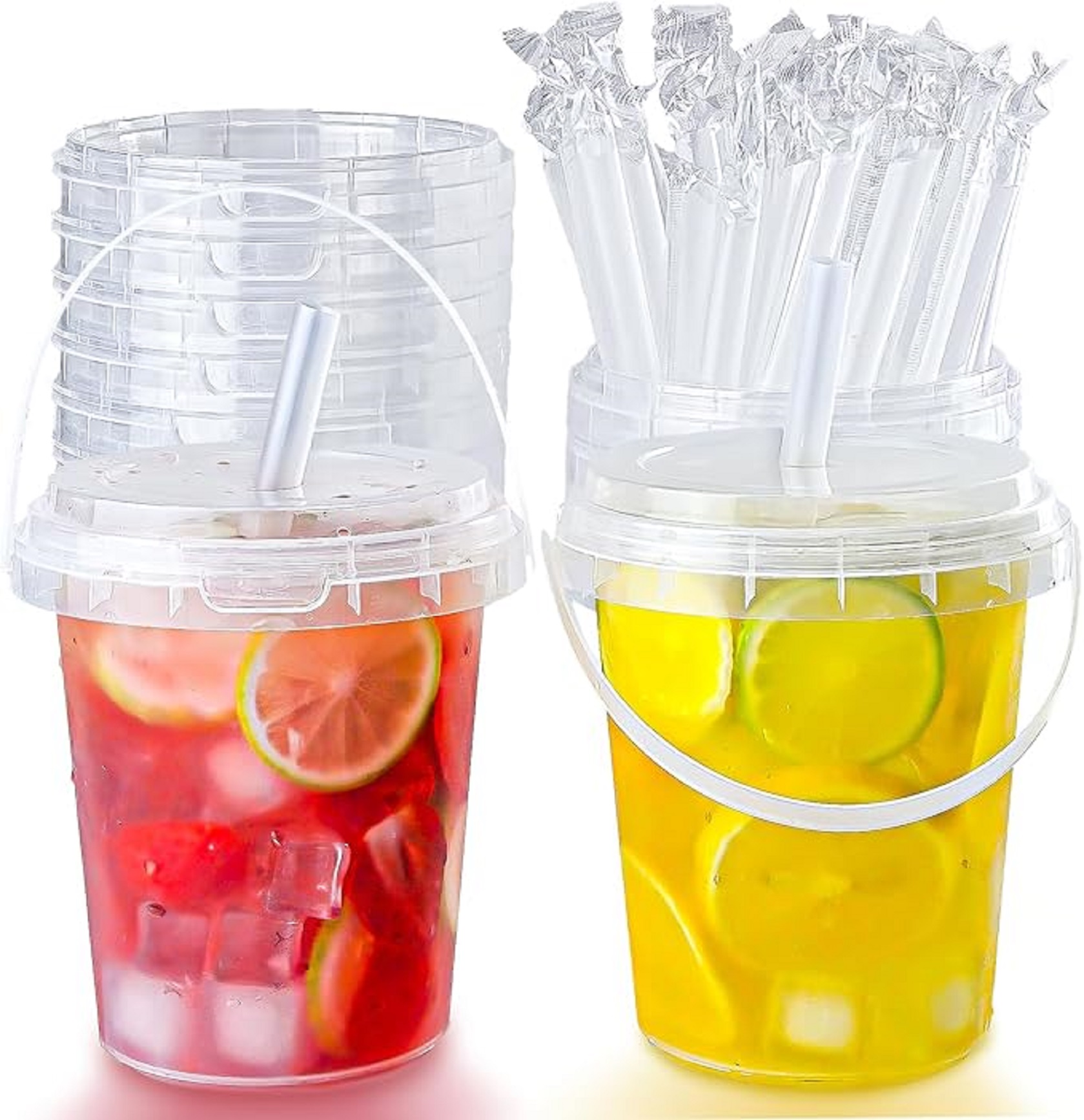plastic cup with lid and straw 6