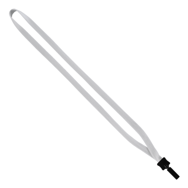 1/2" Cotton Lanyard with Plastic Clamshell & Bulldog Clip 8