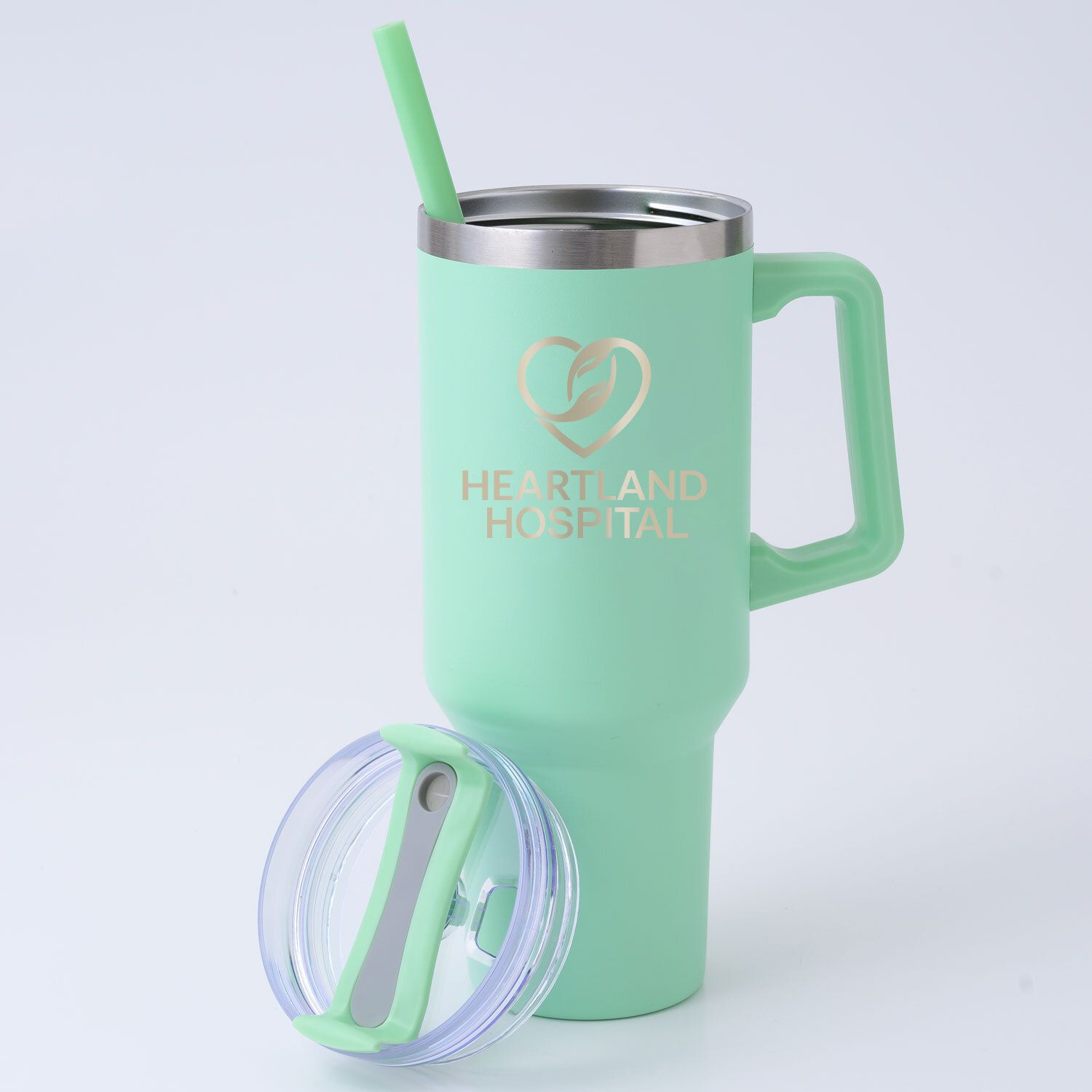 SARATOGA SATISFY BRITE TRAVEL MUG 40 OZ