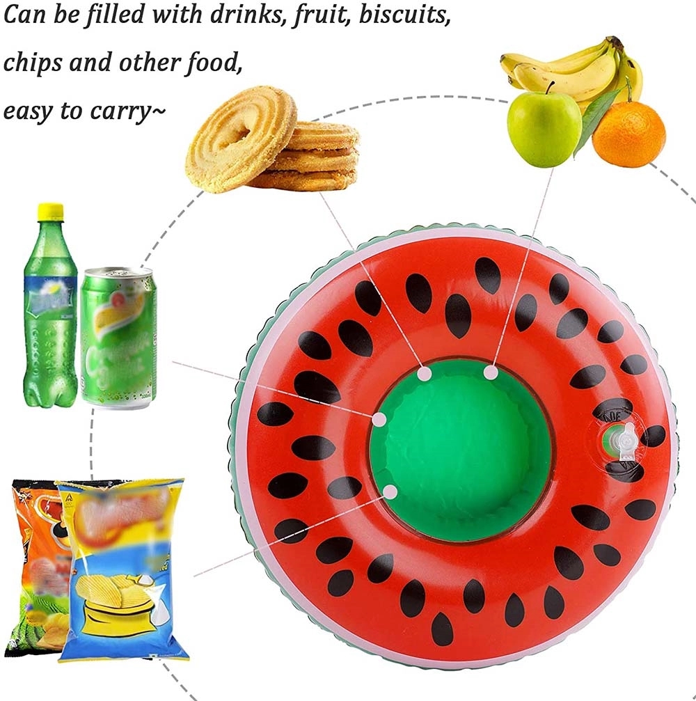 PVC Inflatable Watermelon Cup Holder 4