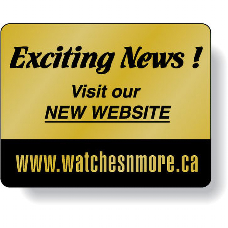 Dull Gold Foil Paper Roll Labels Stock Rectangle (1.75"x2.25")