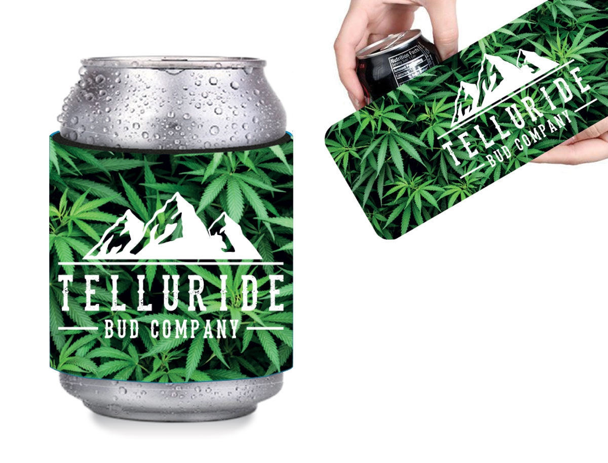 Slap n Wrap Neoprene Cannabis Beverage Insulator - Full Color Sublimation 2