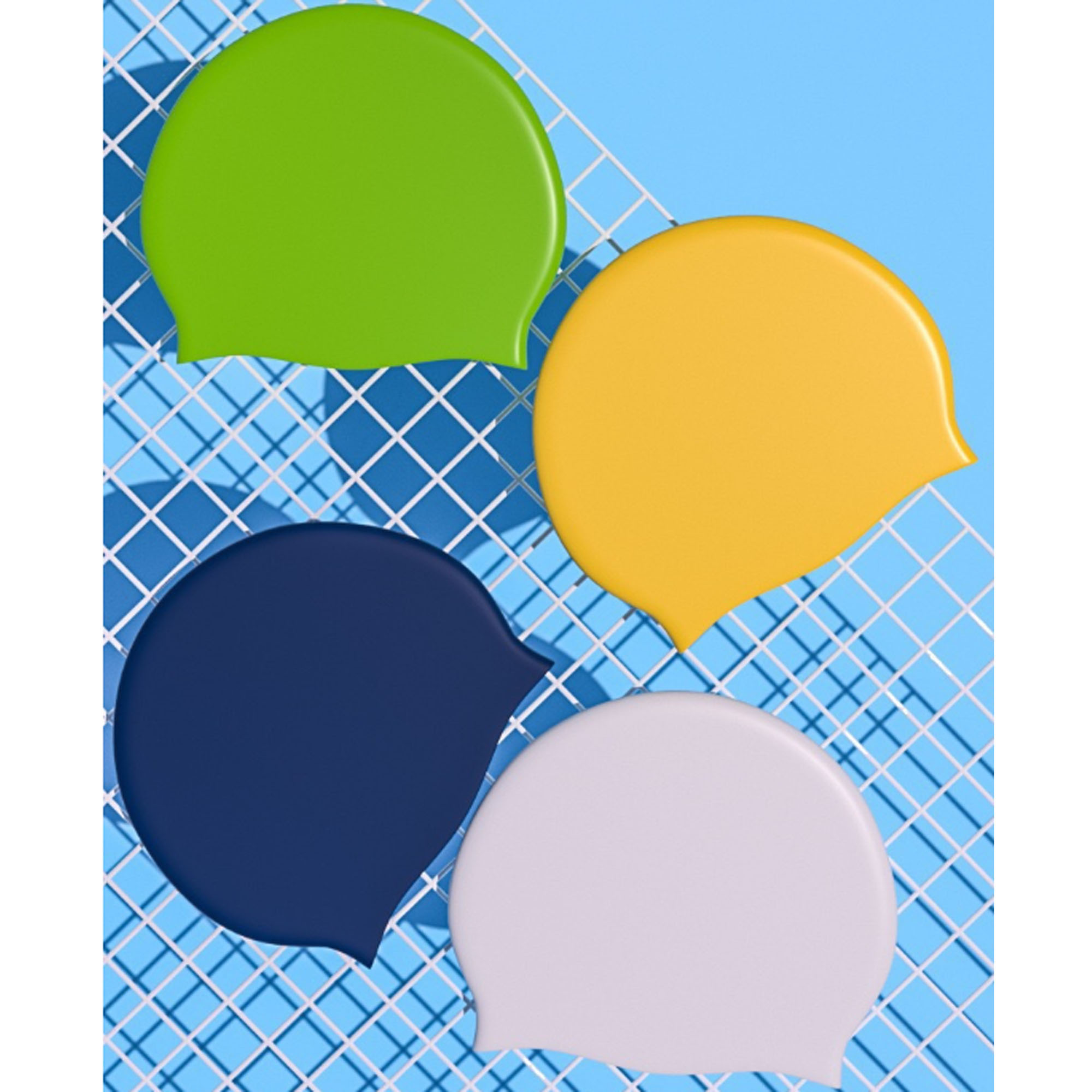 Adult Silicone Swim Cap ?C Unisex, Water-Resistant Design 2