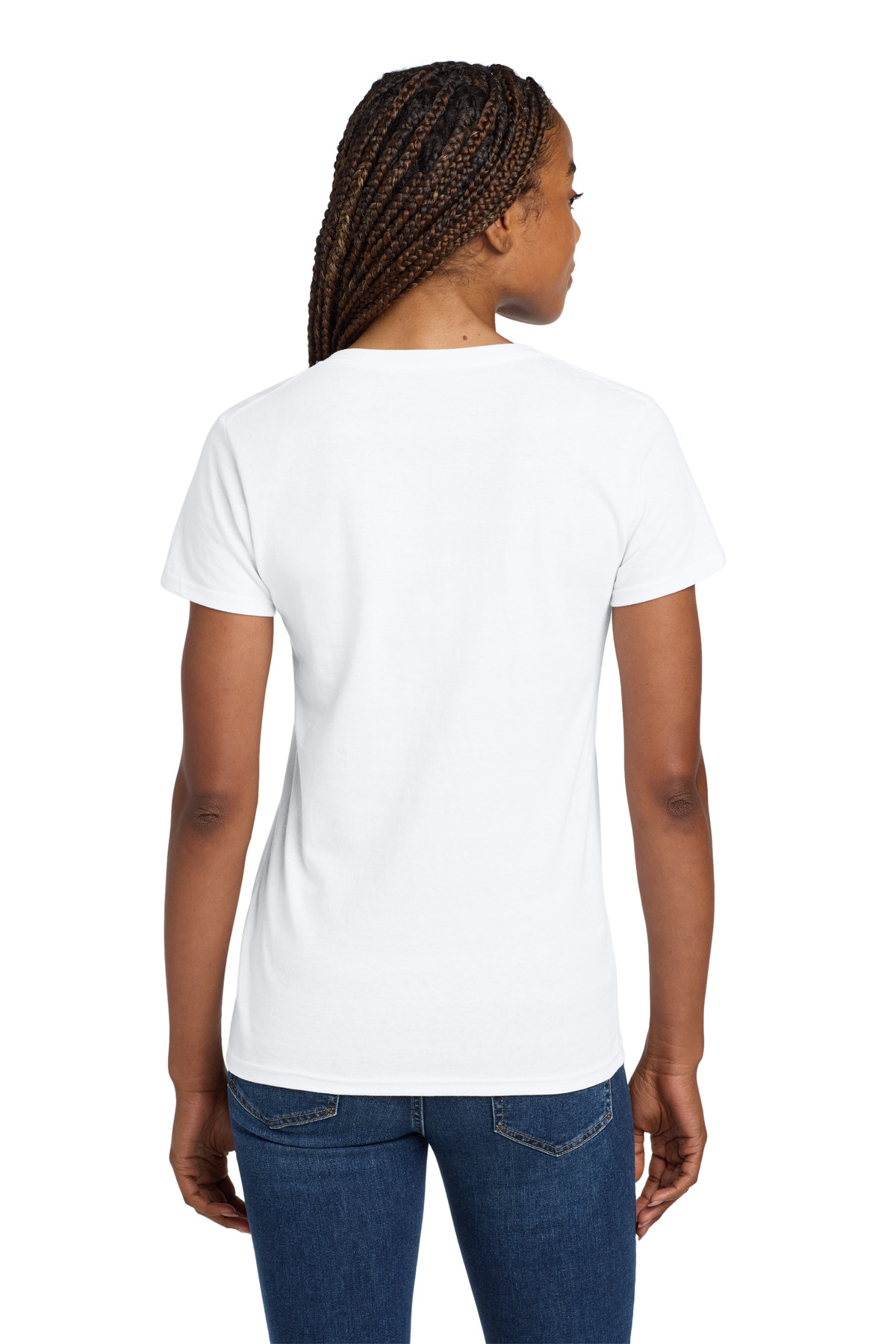 Gildan Women's Heavy Cotton 100% Cotton V-Neck T-Shirt. 5V00L 39