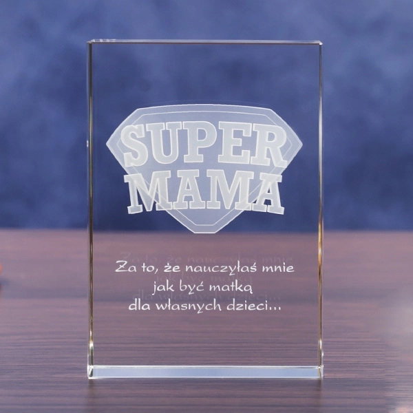 3D Laser Engraved Crystal Block 4