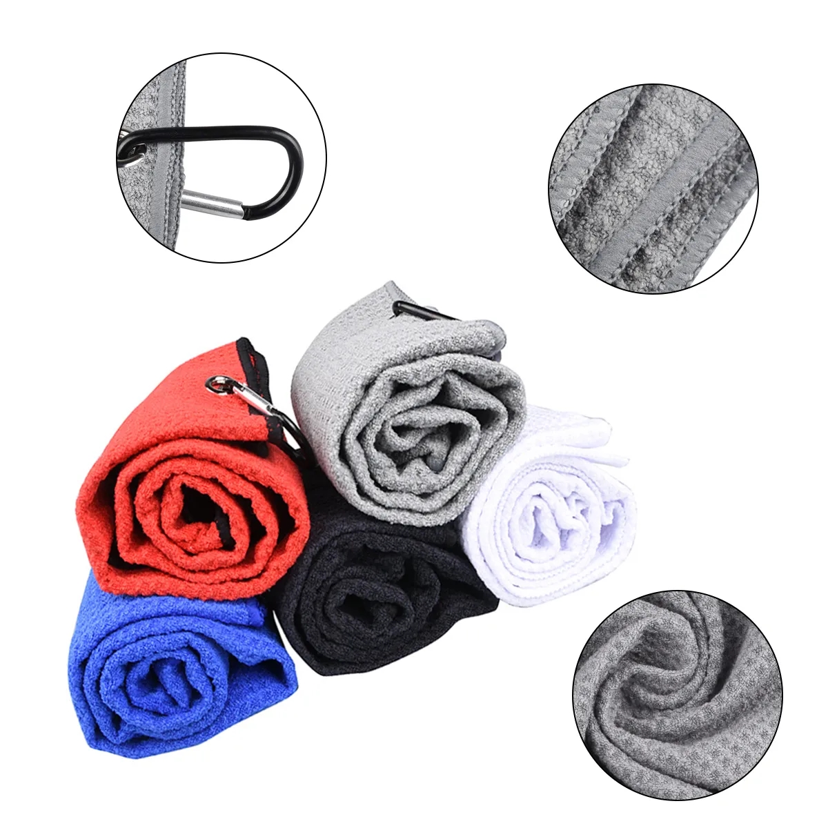 Premium Golf Club Cleaning Kit with Fork & Towel & Brush 2