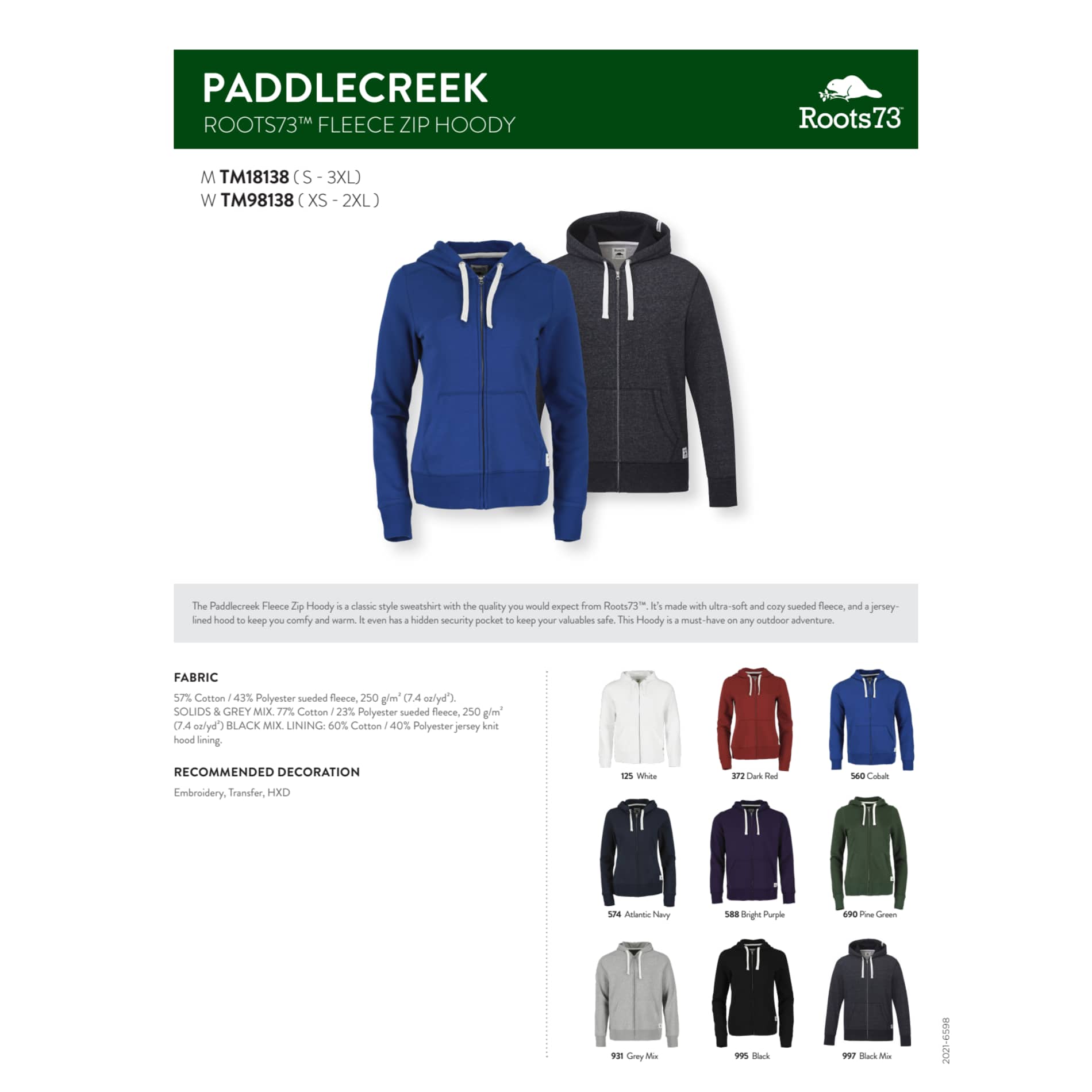 Women's PADDLECREEK Roots73 FZ Hoody 116