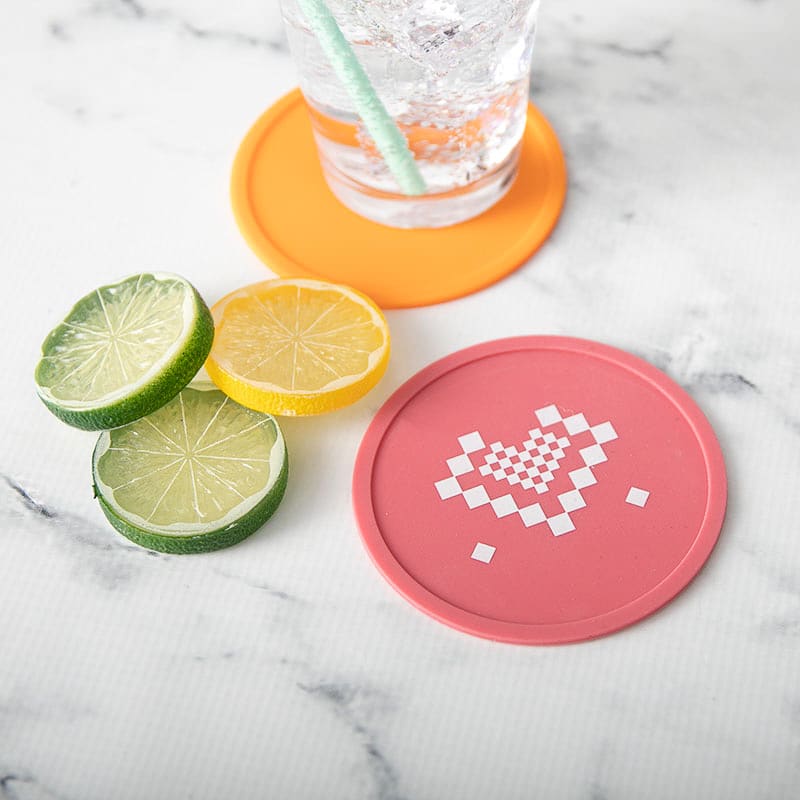 4 Inch Custom Silicone Drink Coasters 5