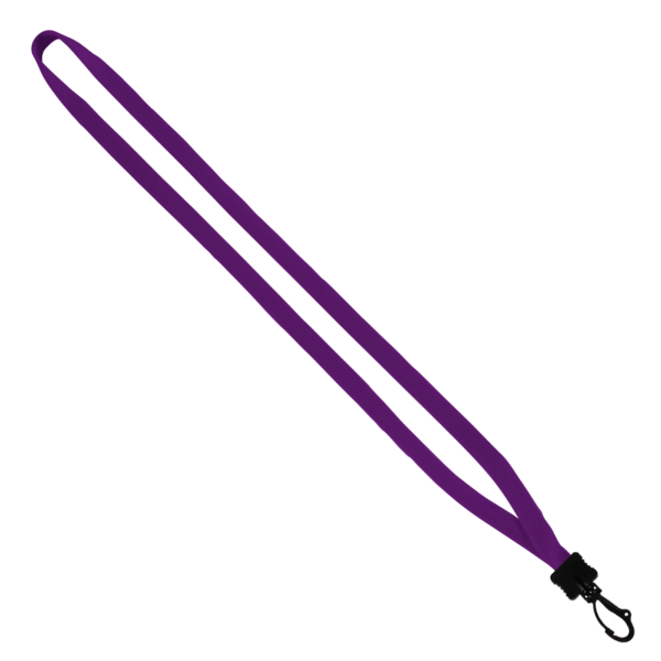 1/2" Cotton Lanyard with Plastic Clamshell & Swivel Snap Hook 25