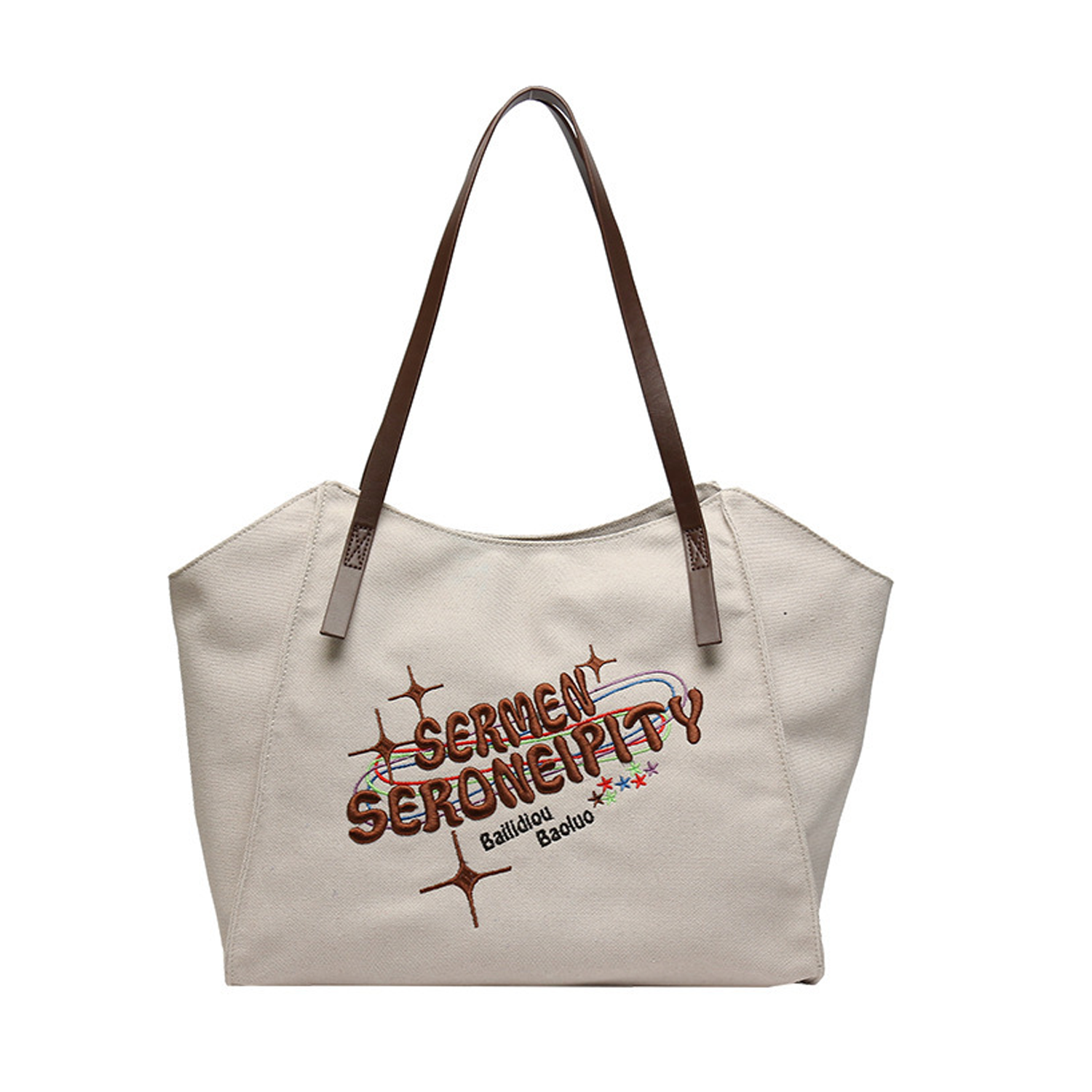 Casual All-In-One Canvas Tote Bag, custom tote bag with logo imprint 5
