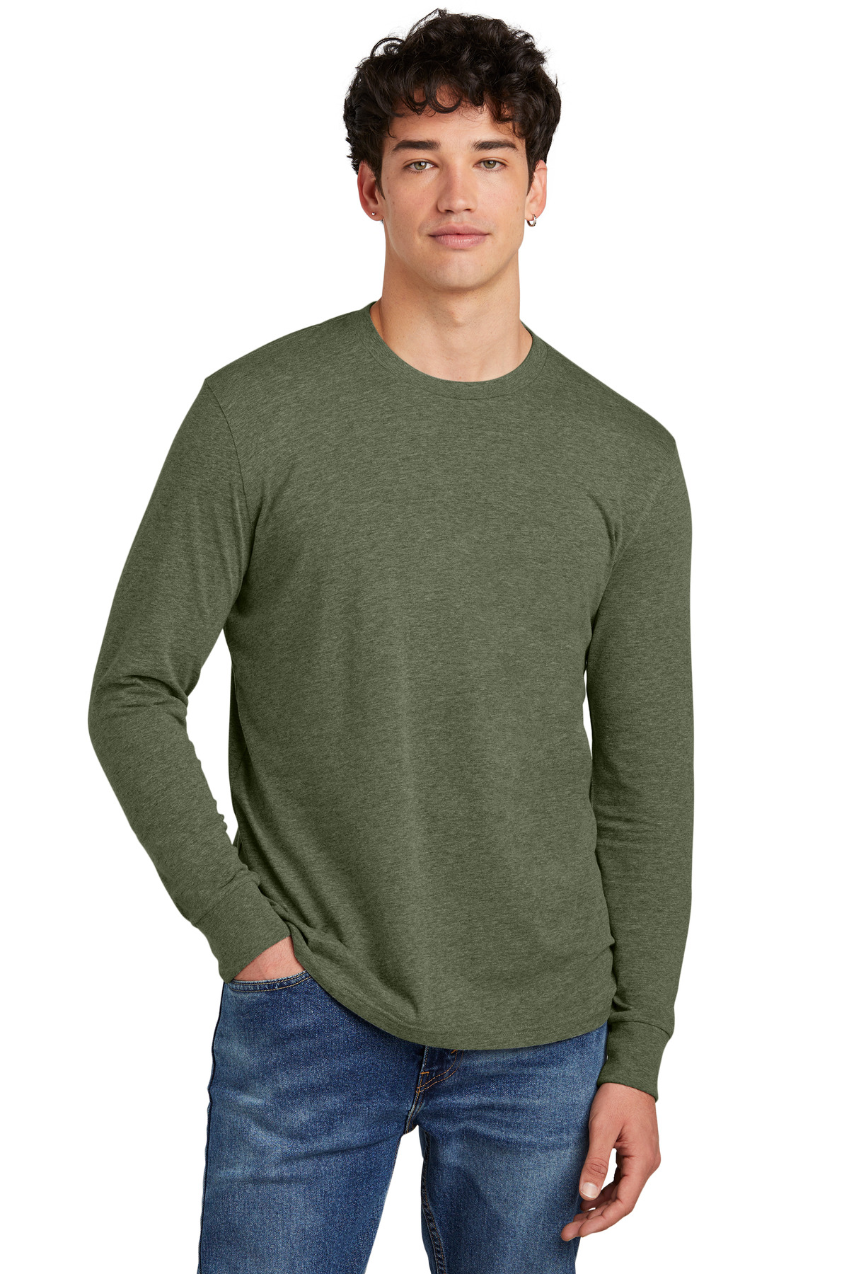 District Perfect Blend CVC Long Sleeve Tee DT109 8