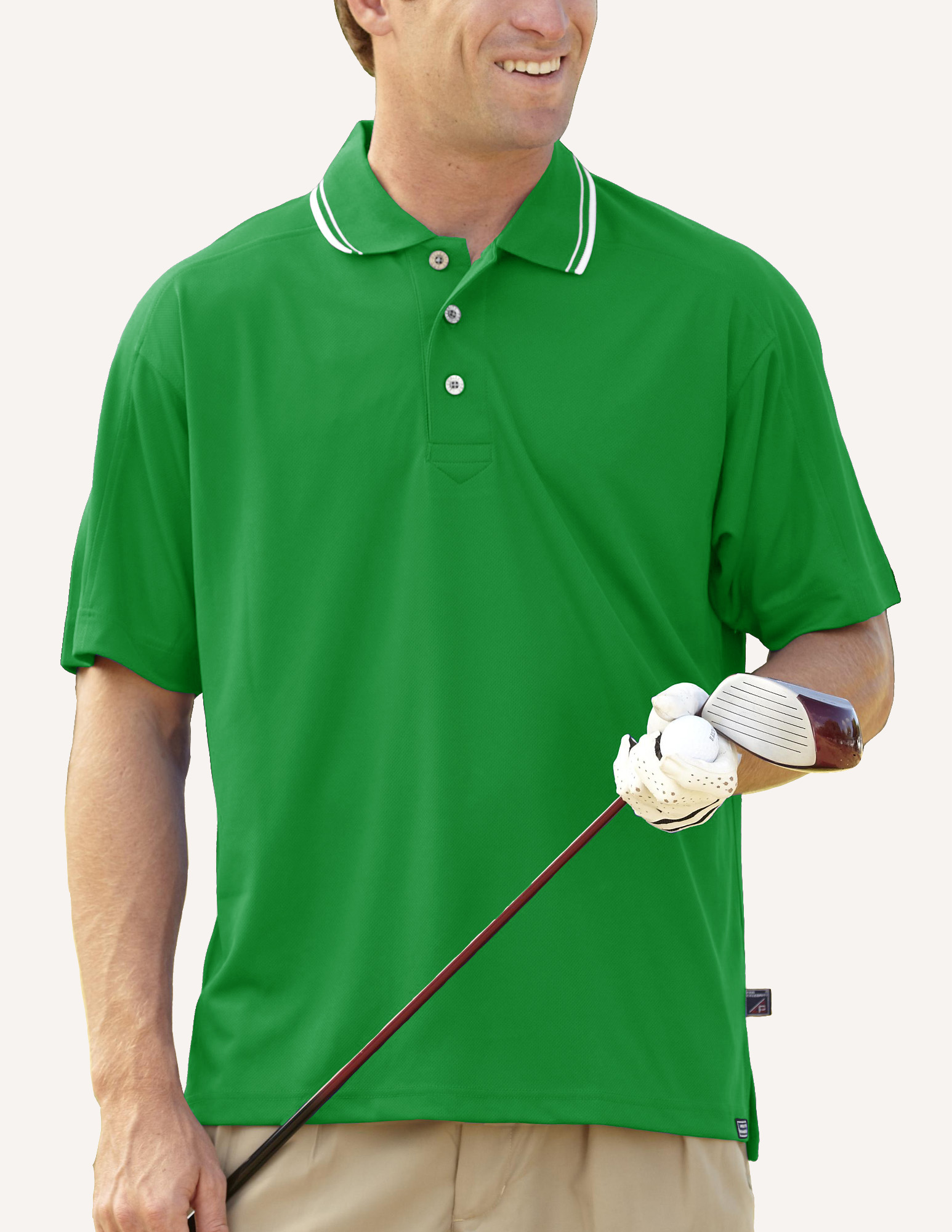 Men's Pacifica Birds Eye Solid Polo Shirt 10
