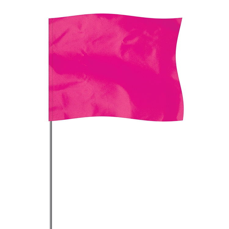 Pink 4" x 5" Marker Flag on a 21" Wire 2
