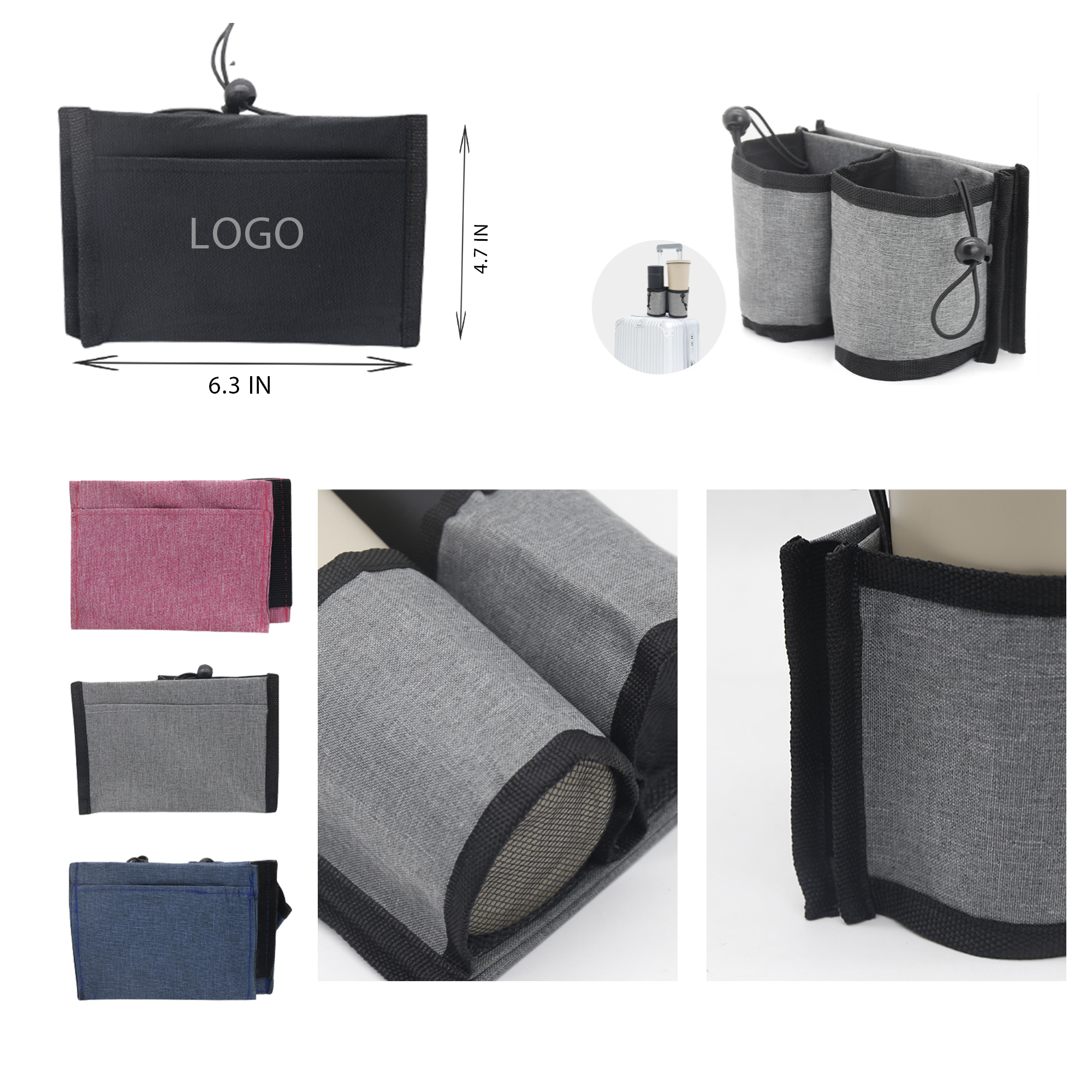 MOQ 10 PCS Stylish Luggage Cup Holder 2