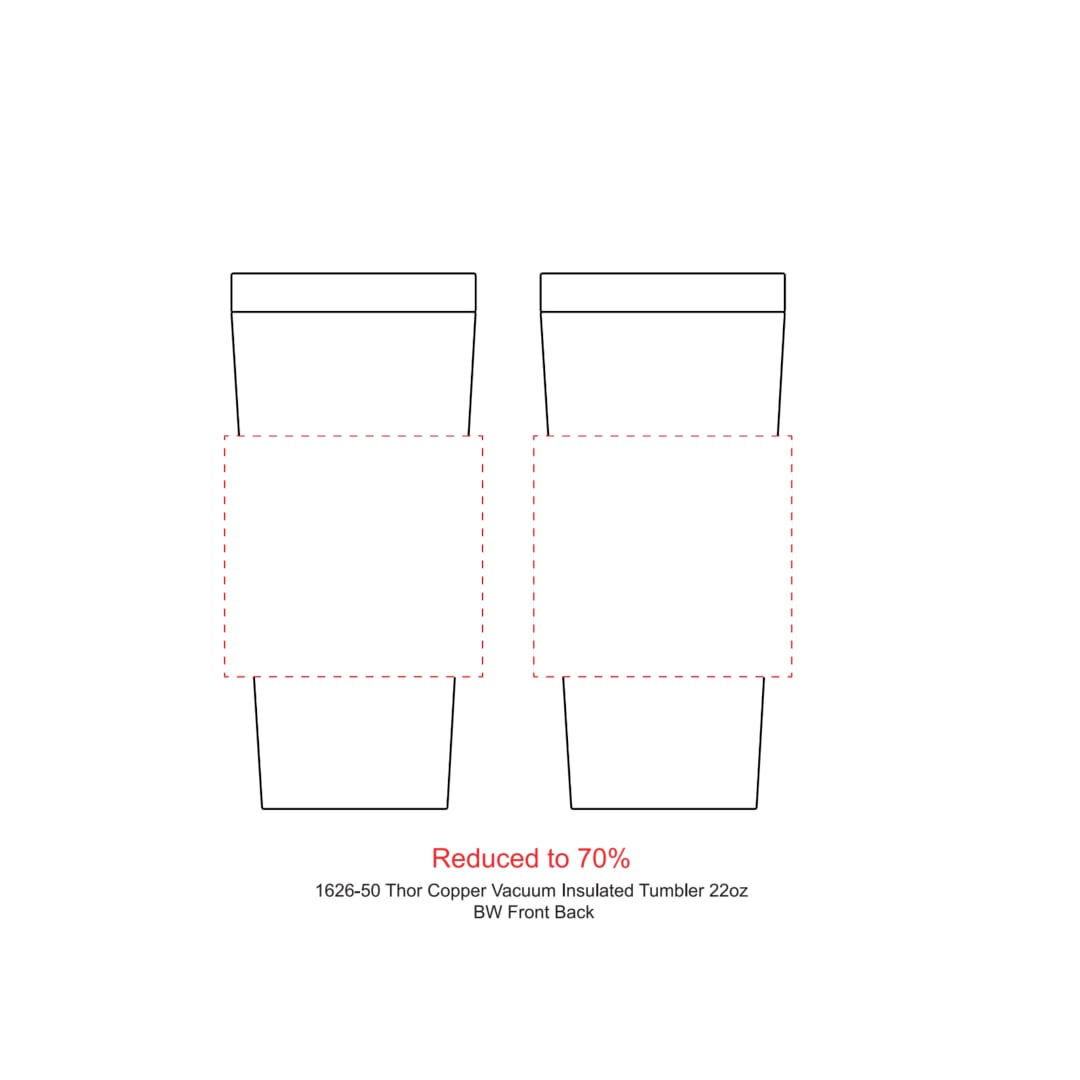 Thor Copper Vacuum Insulated Tumbler 22oz 210