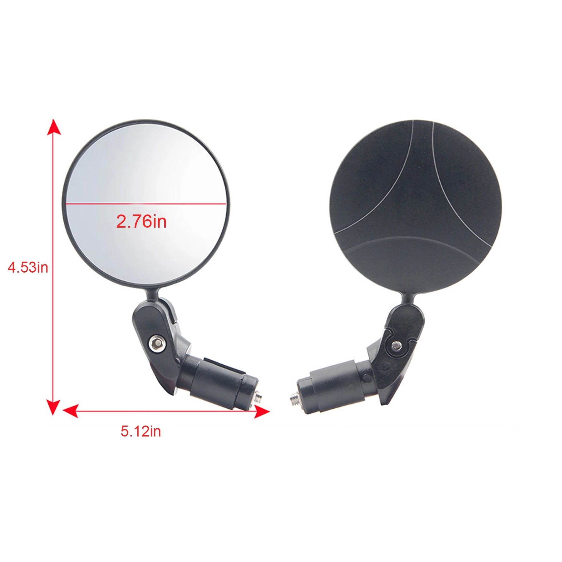 Handlebar Rotatable Bicycle Bike Mirror Rearview Accessories 4