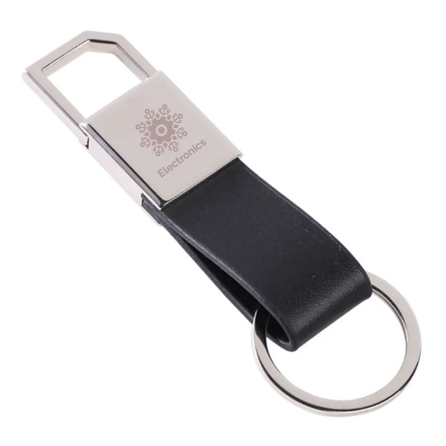 Sturdy Ring Leather Keychain 2