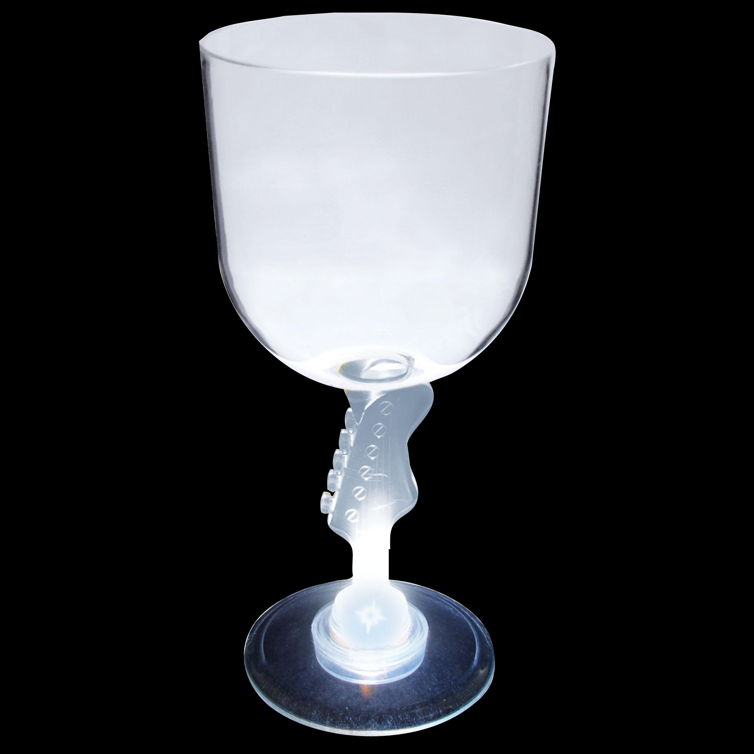 14oz Light Up Novelty Stem Plastic Wine Goblet 2