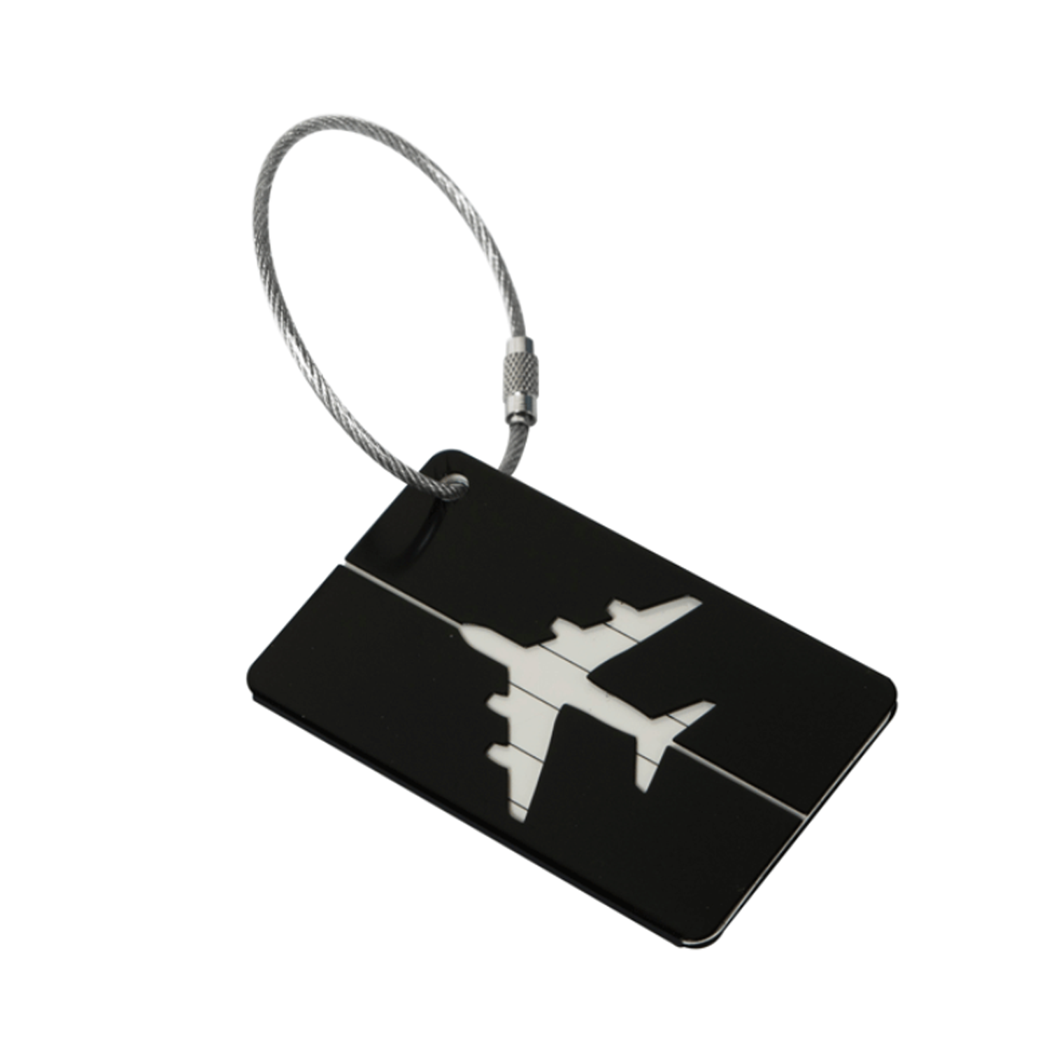 Aluminum Airplane Pattern Tag for Travel Suitcase 6