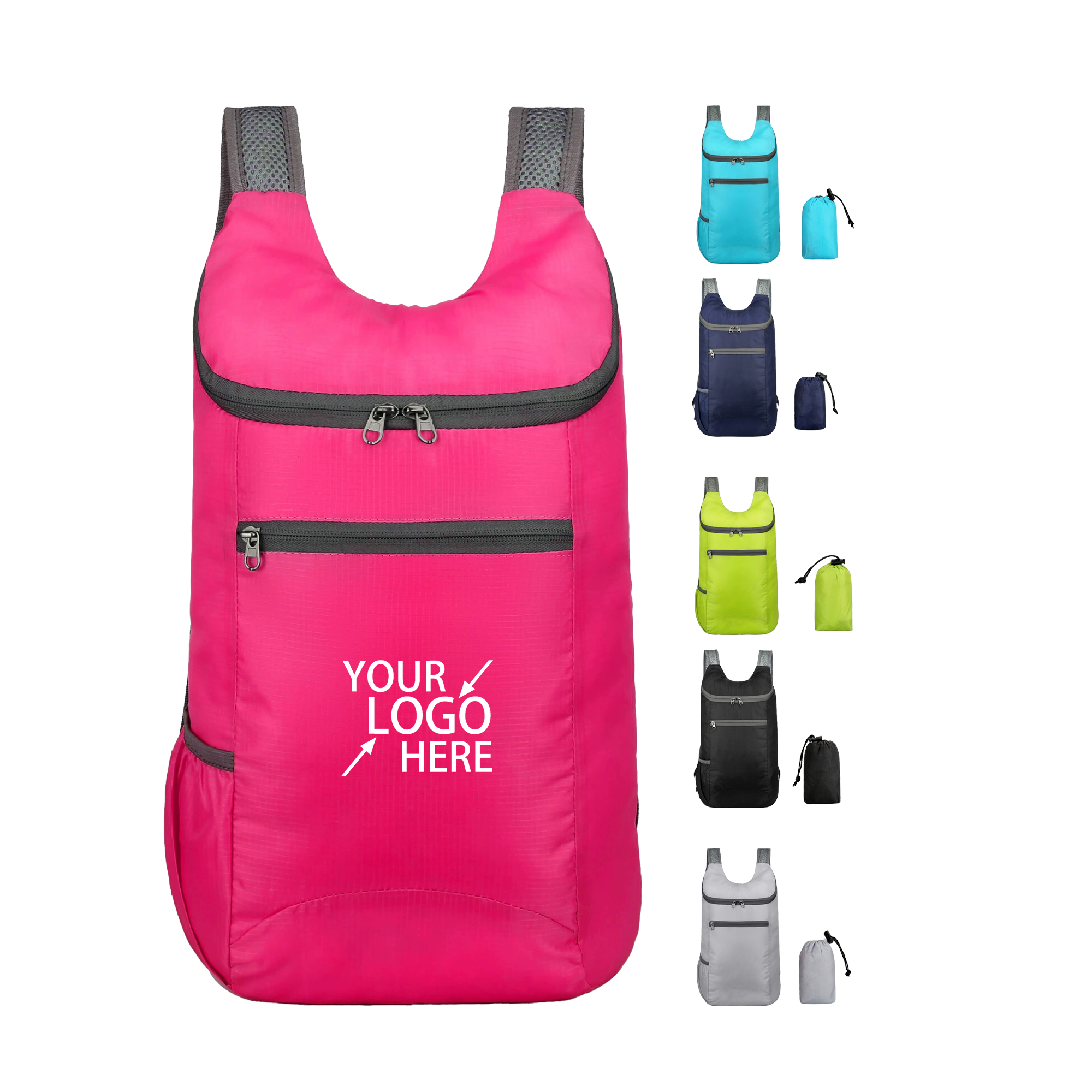 Lightweight Foldable Polyester Backpack for Outdoor Use 2