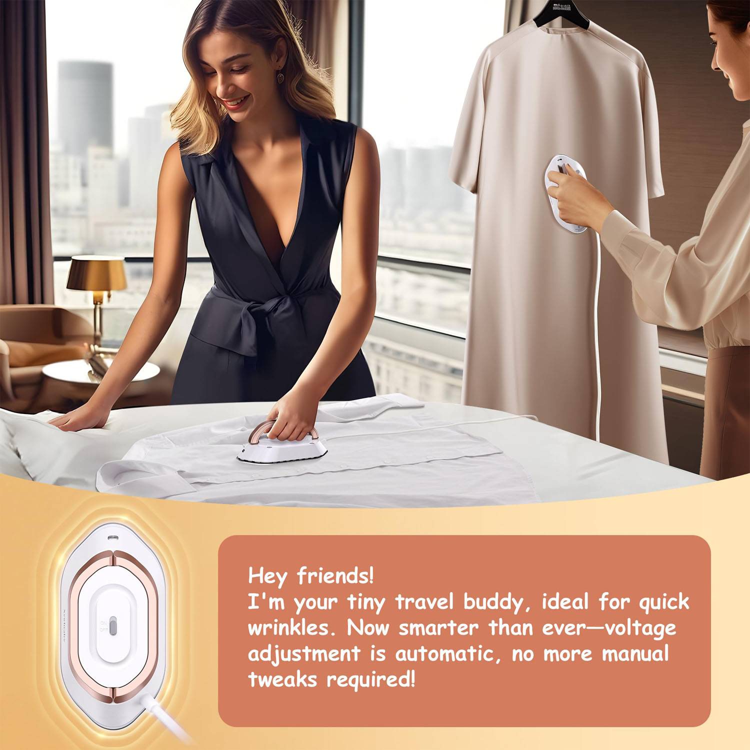 Lightweight Portable Handheld Mini Electric Travel Iron 6