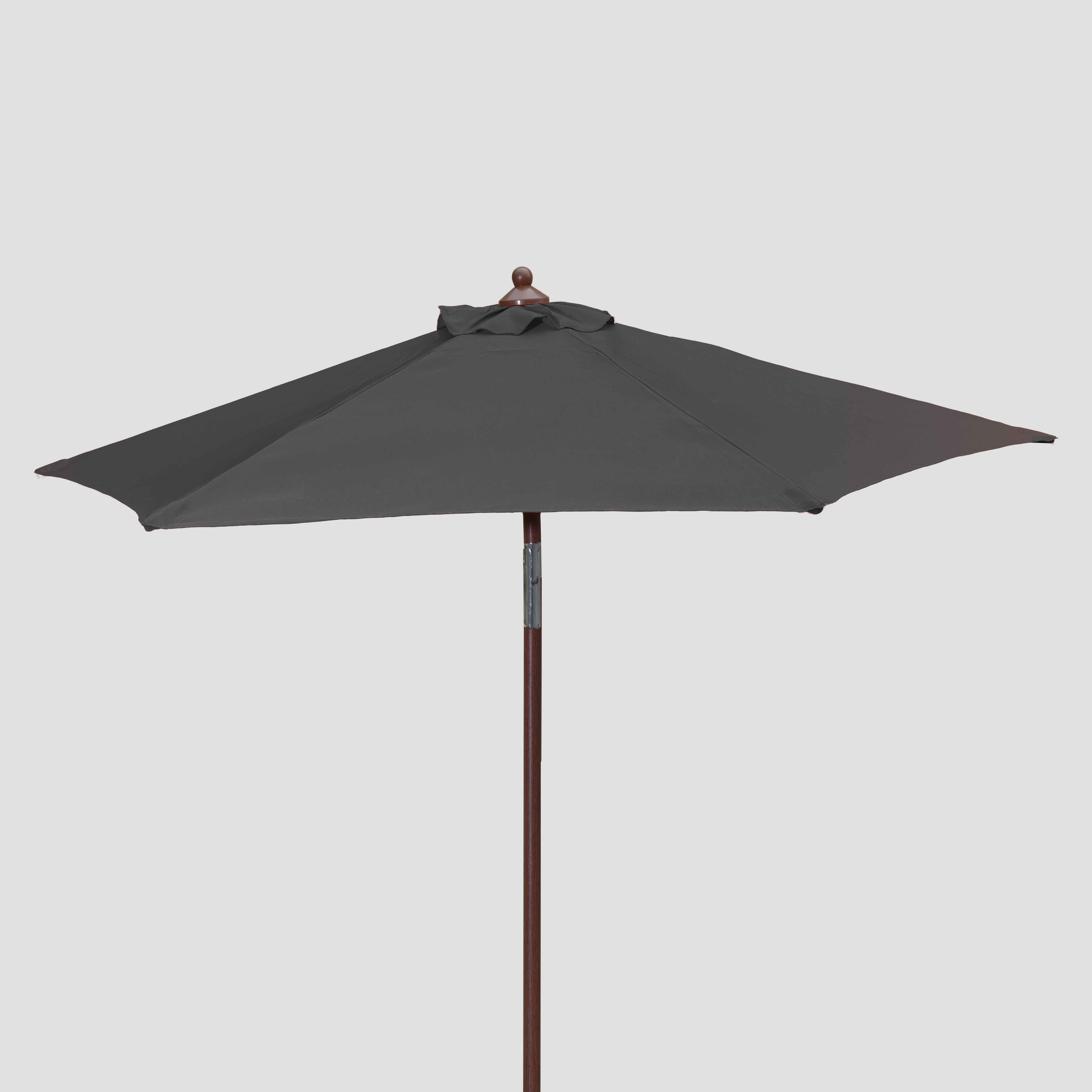 7' Wood Look Market Umbrella with Tilt