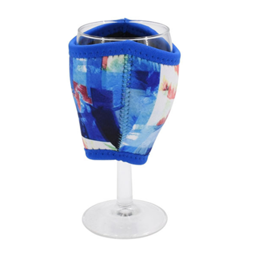 Neoprene Wine Glass Sleeve Coolie, custom koozie with logo imprint 5