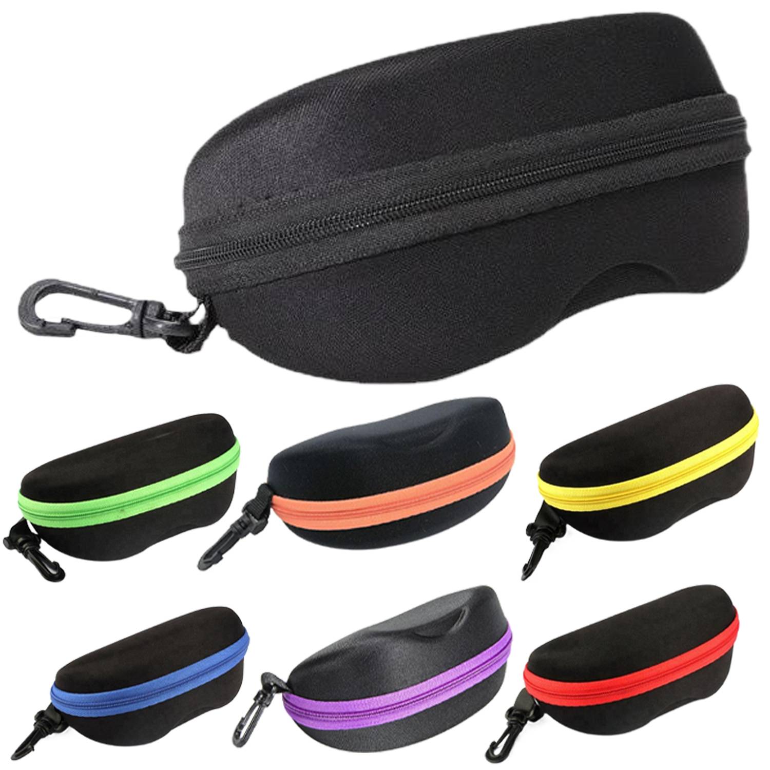 EVA Zipper Eyeglass Case w/ Keychain 7