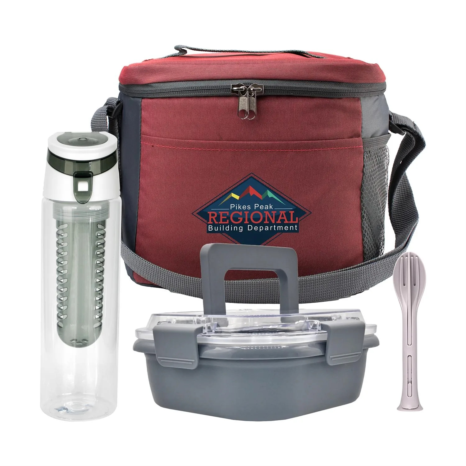 Modern Lunch Box, Bottle & Utensils Set 12
