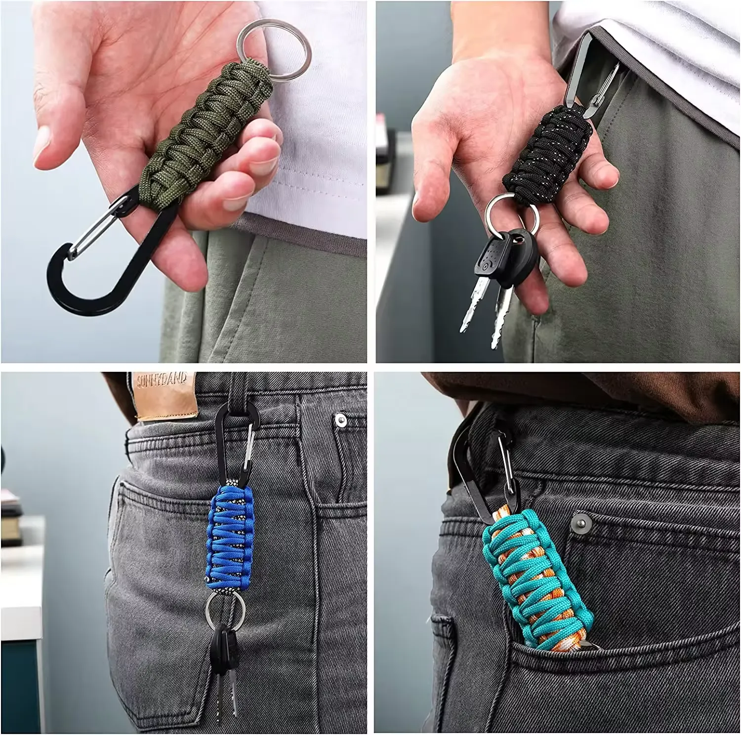 Paracord Carabiner Keychain 7