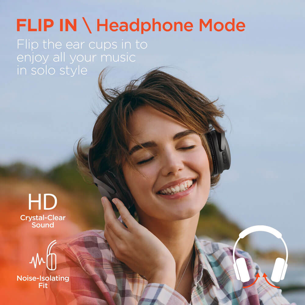 Flip 2-in-1 Wireless Headphones + Speaker