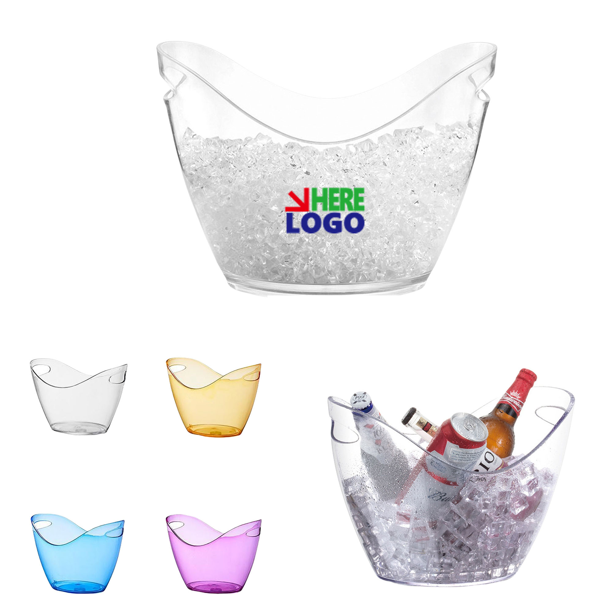 Clear Wine Ice Bucket 2