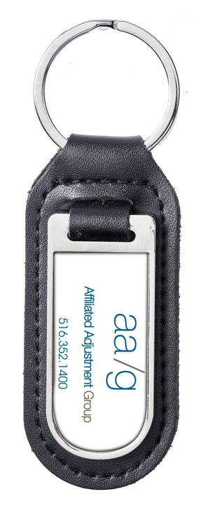 Leather & Metal Key Fob 1
