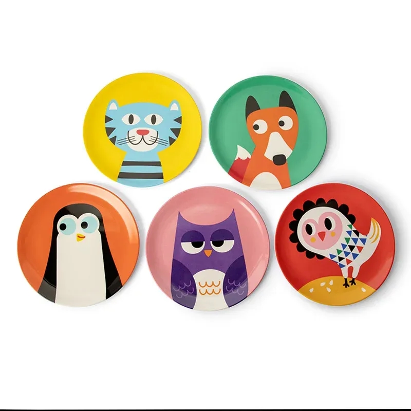 Custom Printed Melamine Round Plate 2