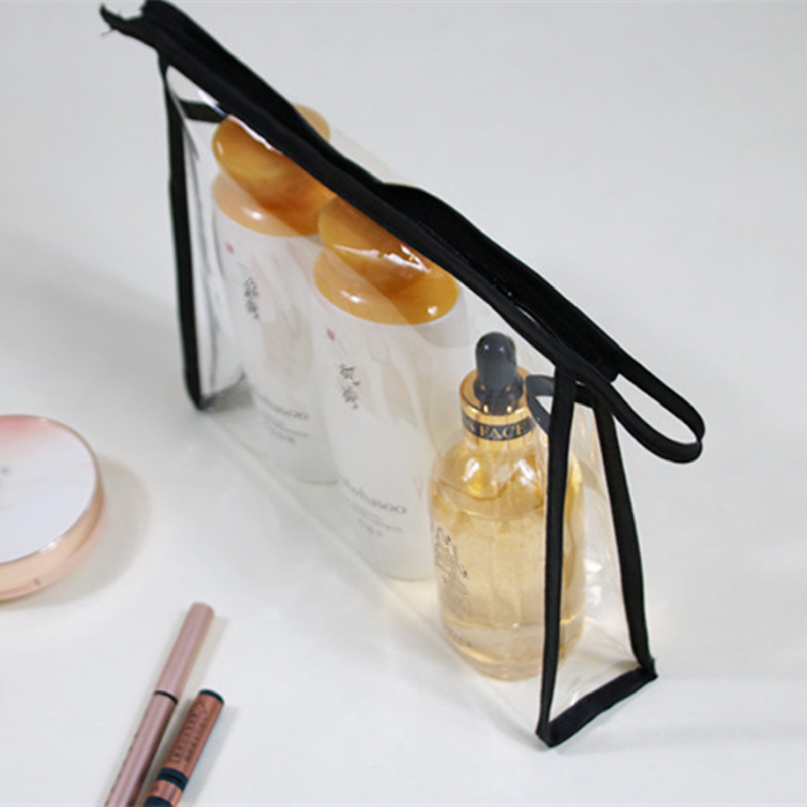 Waterproof PVC Portable Transparent Cosmetic Bags 3