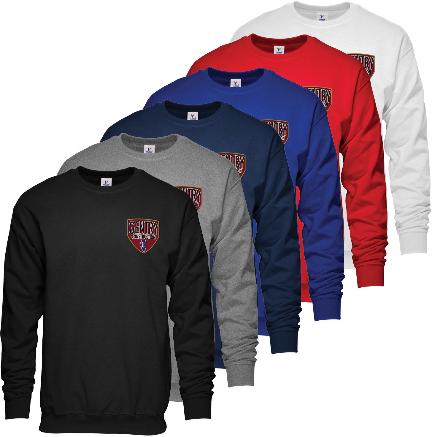 Crewneck Sweatshirt - Embroidered, custom hoodie or sweatshirt with logo imprint 17