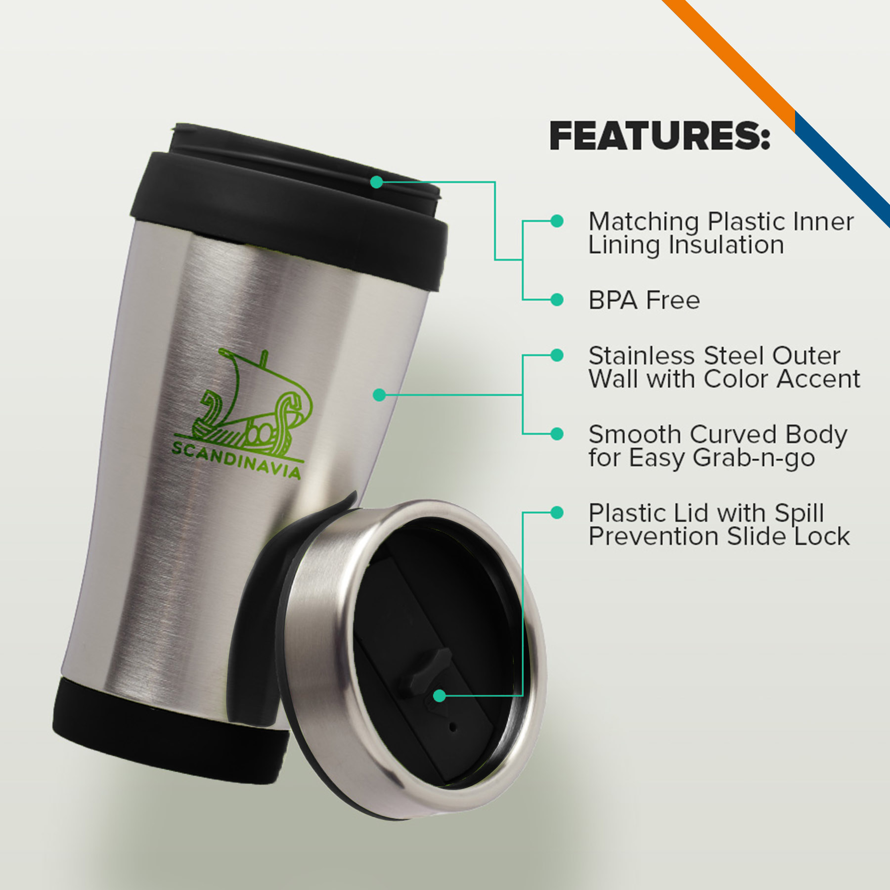Stone Stainless Steel Mug - 16 OZ. 9