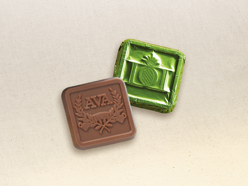 Premium Custom Foil-wrapped Chocolate Square 1