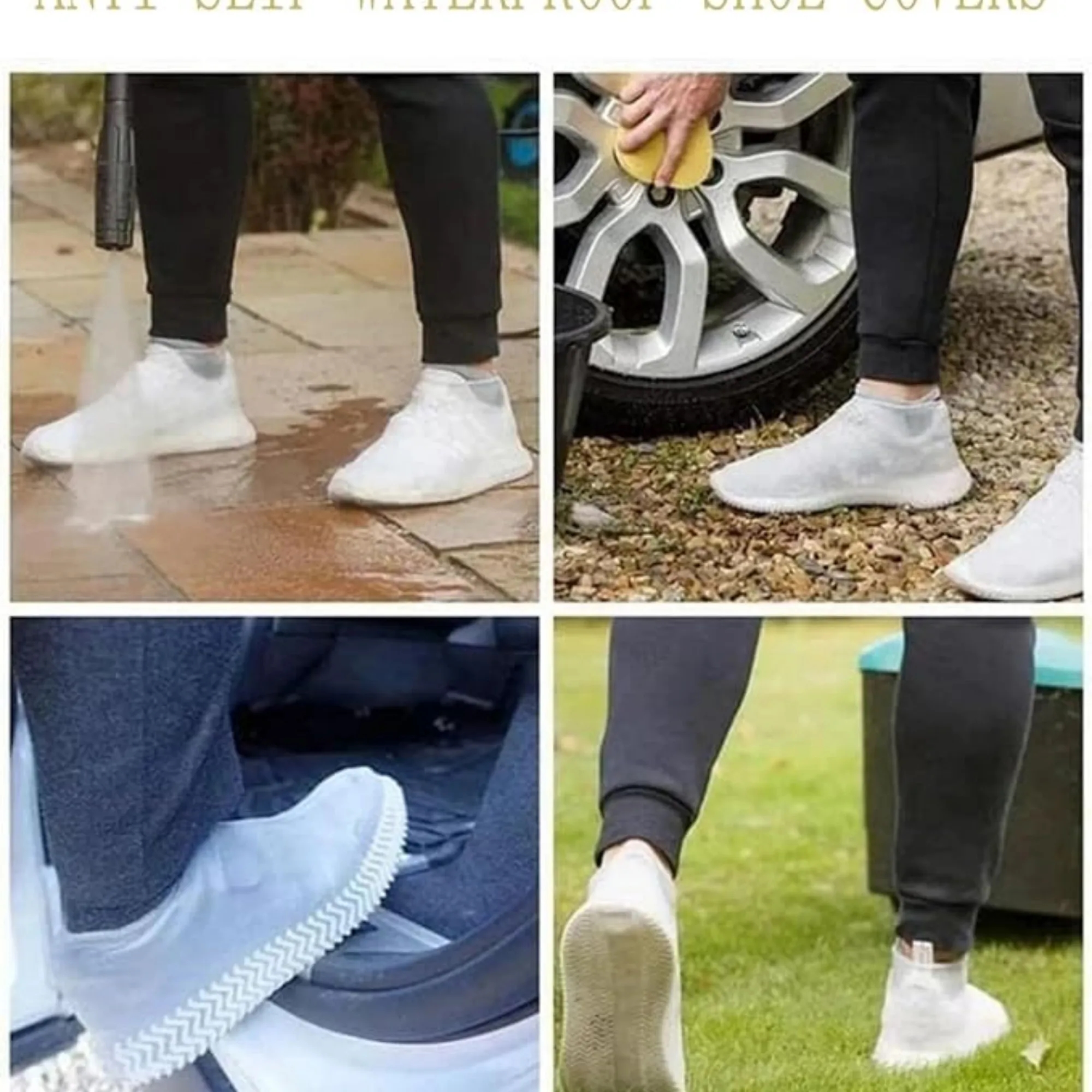 MOQ Waterproof Non Slip Shoe Covers Silicone Overshoes 4