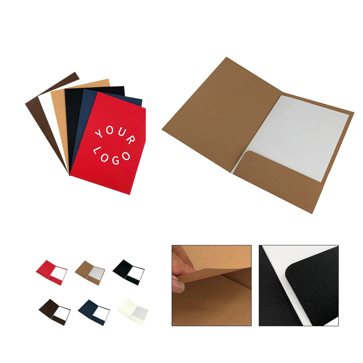 Cardboard Paper Folder A4 Kraft Cover 4