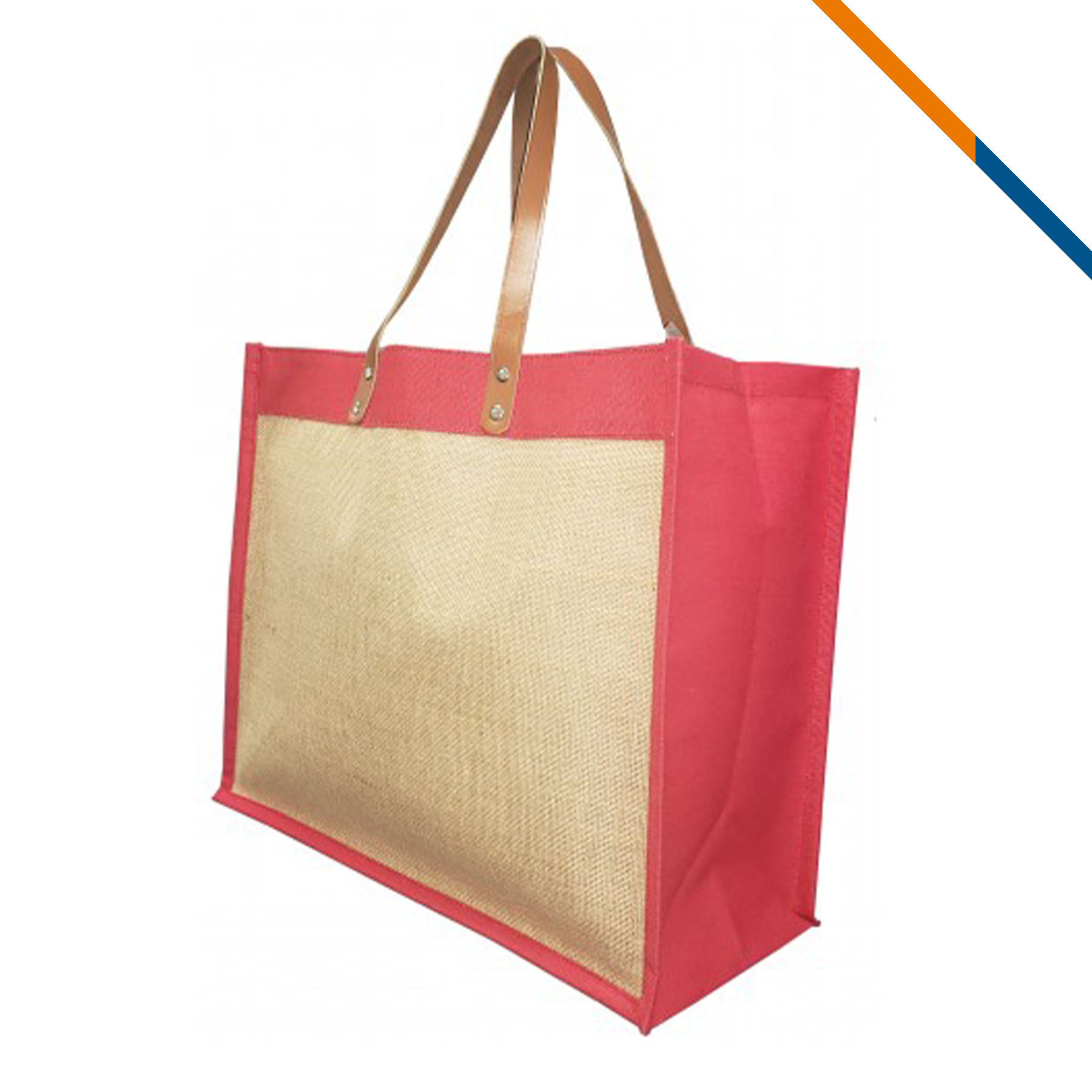 Nepeta Laminated Jute Tote Bag, custom tote bag with logo imprint 3