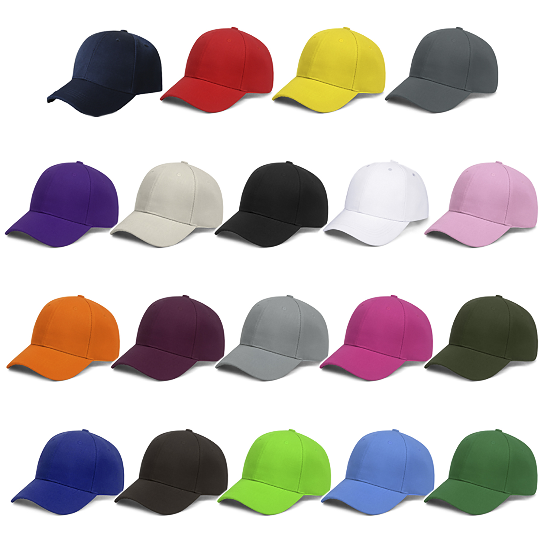 6 Panel Mid Profile Baseball Cap 7