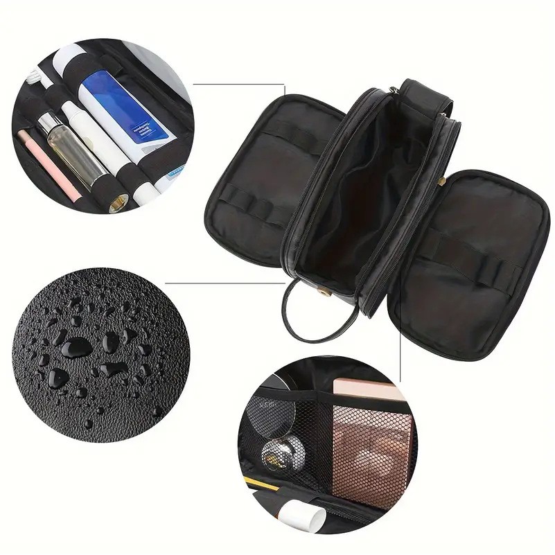 Large Travel PU Leather Cosmetic Bags 2
