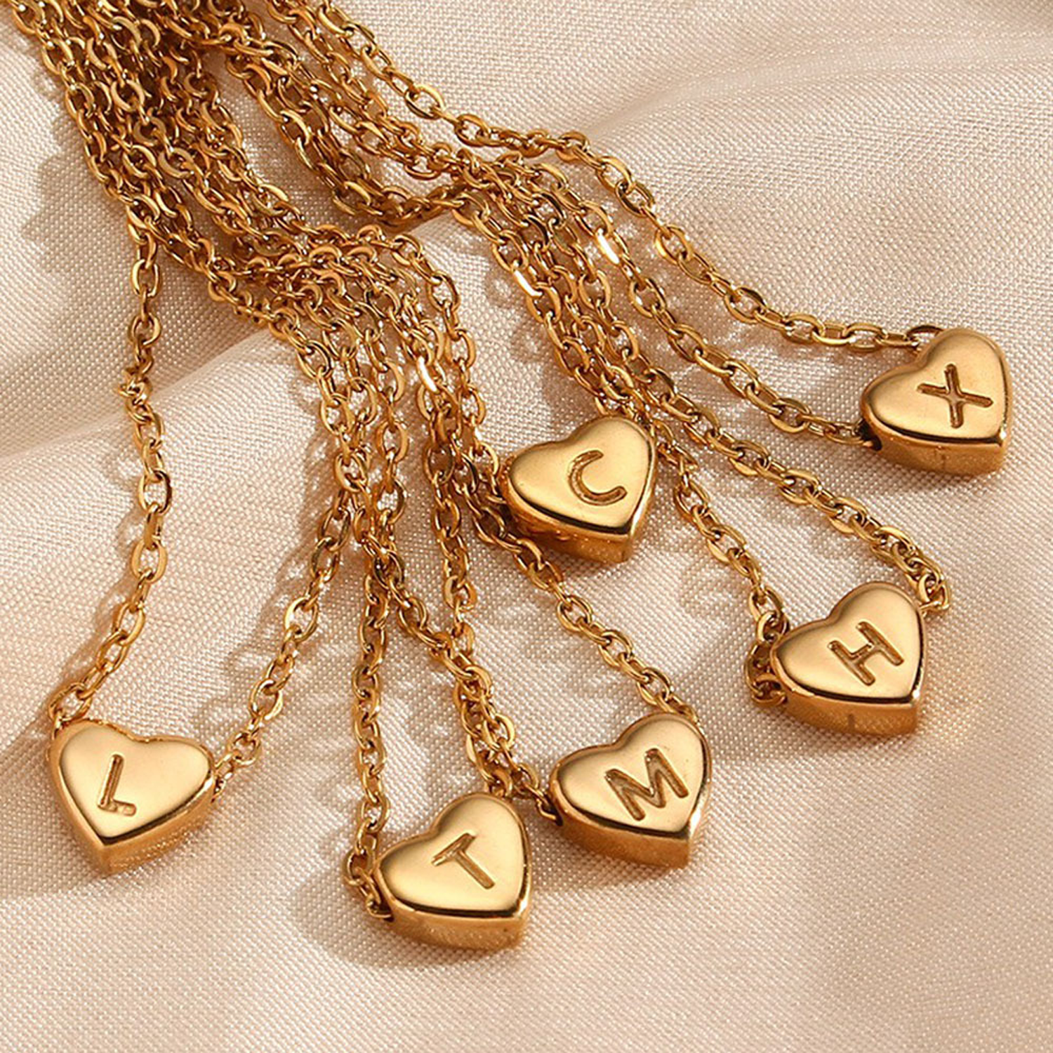 Letter Heart Necklace 4
