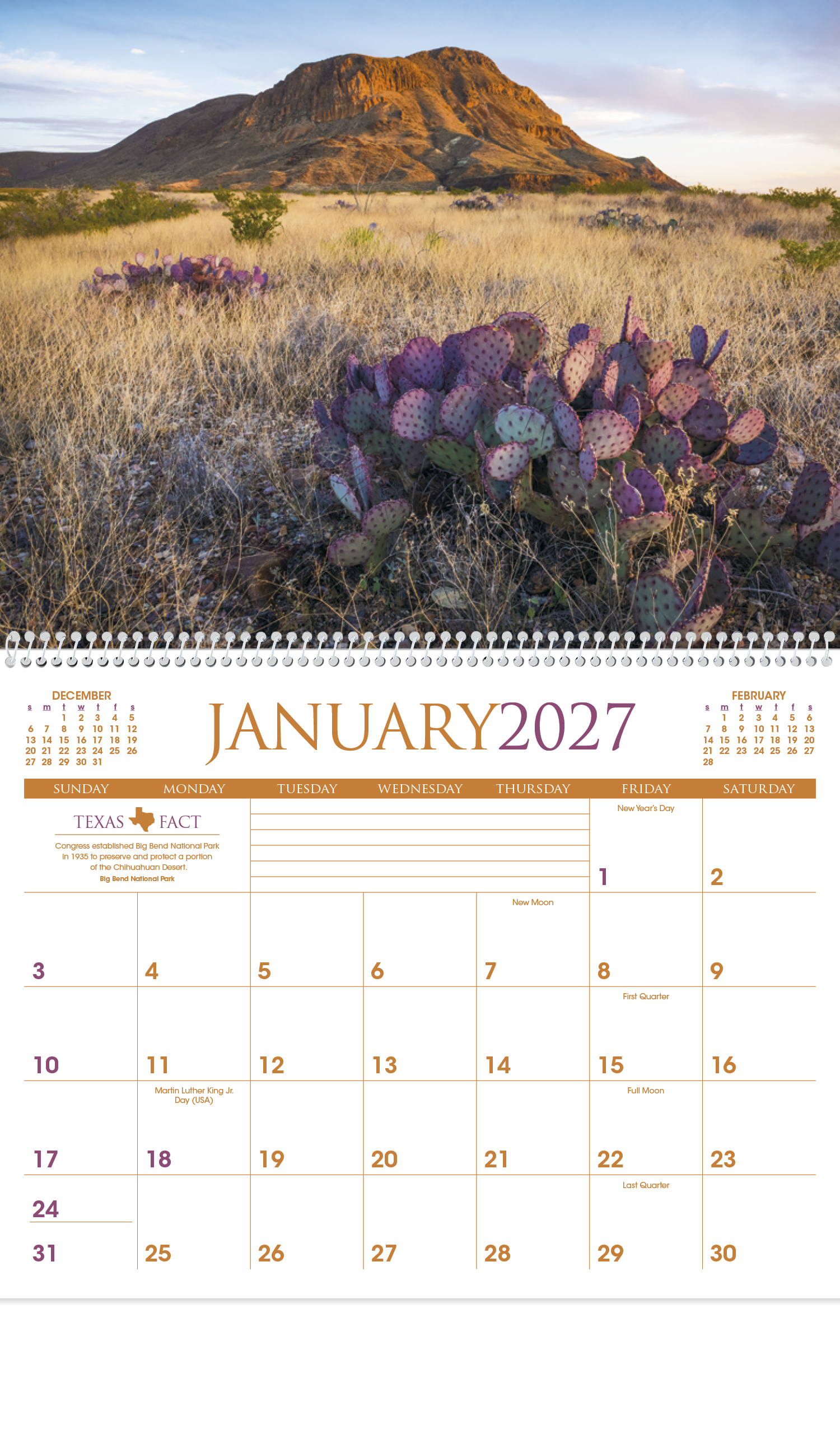 Triumph® Calendars Texas Calendar 32