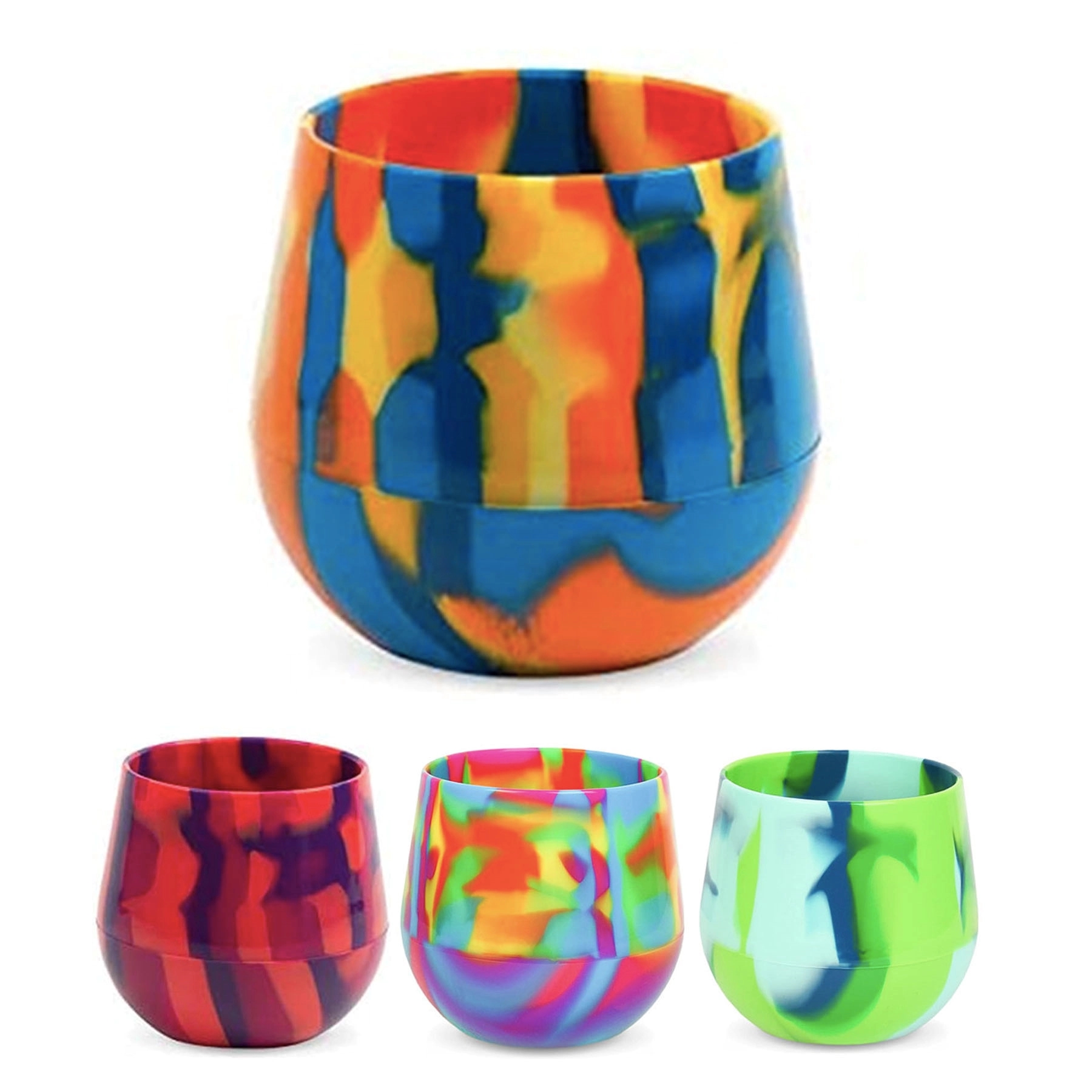 13Oz Rainbow Silicone Cup 2