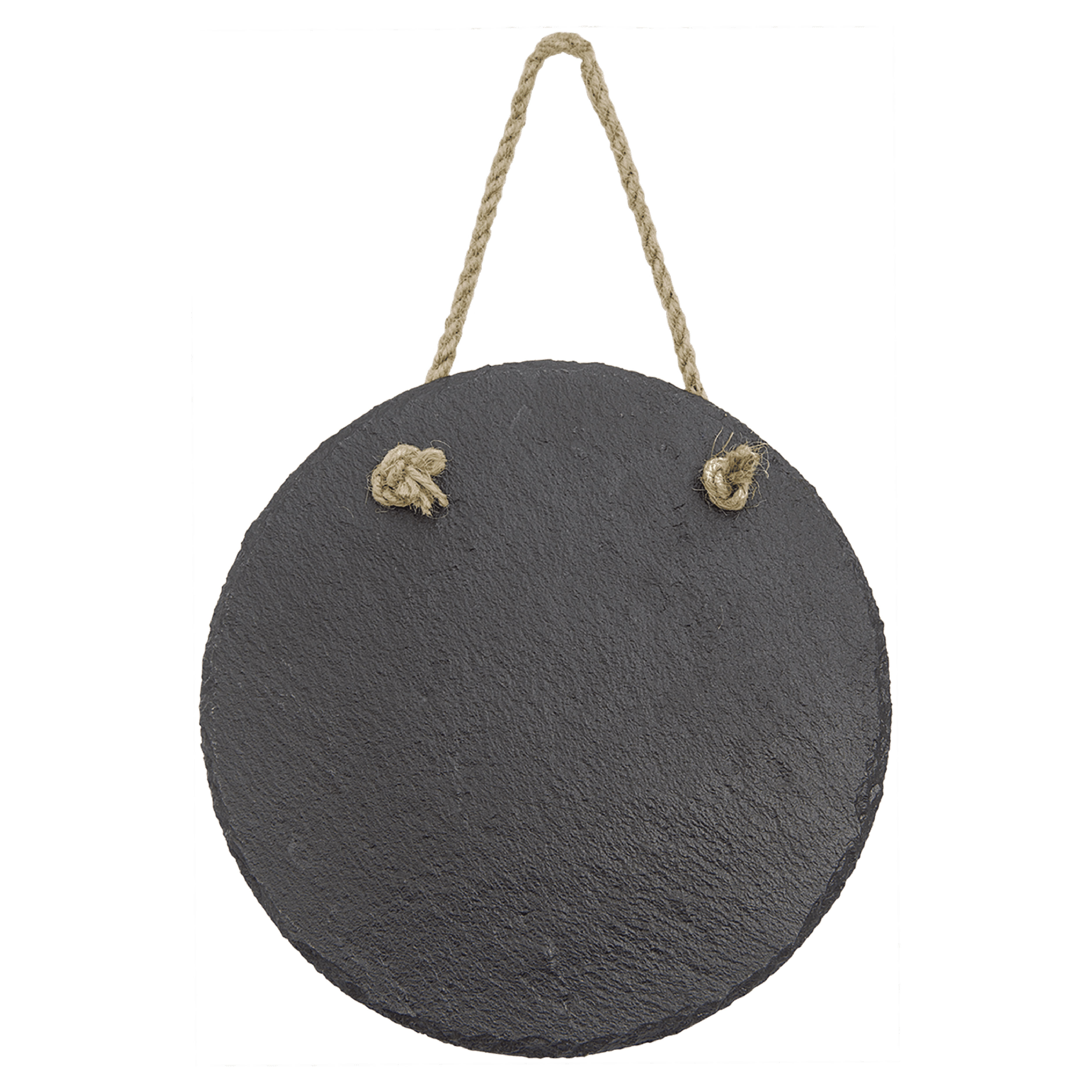 7" Round Slate Decor with Hanger String 6